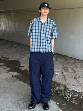 「アイテム（ローファー）」を使った、''r_e_n"さん（メンズ・167cm）の夏コーディネート
