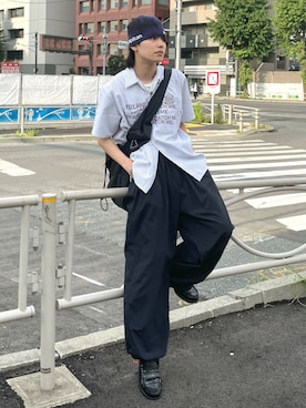 「SBG（エスビー）のアイテム」を使った、renさん（メンズ・167cm）の夏コーディネート