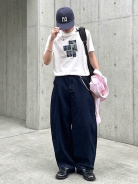 「Cooperstown Ball Cap（クーパーズタウンボールキャップ）のアイテム」を使った、renさん（メンズ・167cm）の春コーディネート