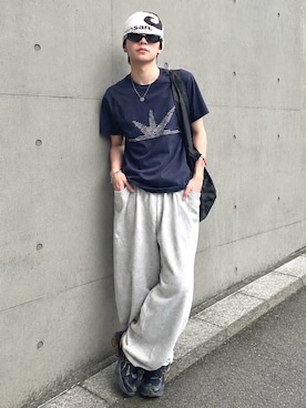「SBG（エスビー）のアイテム」を使った、renさん（メンズ・167cm）の夏コーディネート