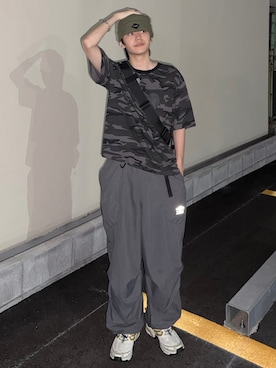 「アイテム（ニットキャップ/ビーニー）」を使った、''r_e_n"さん（メンズ・167cm・20代）の夏コーディネート