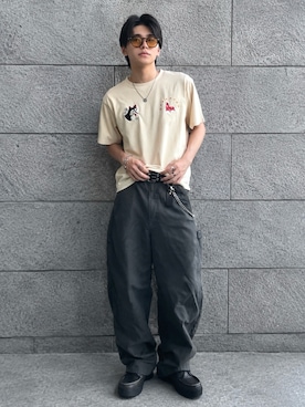 「BAYFLOW（ベイフロー）のアイテム」を使った、renさん（メンズ・167cm）の夏コーディネート