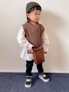 niputotoさん（キッズ・80cm）の冬コーディネート