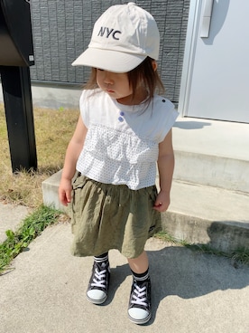 「RAGMART（ラグマート）のアイテム」を使った、niputotoさん（キッズ・80cm）の春コーディネート