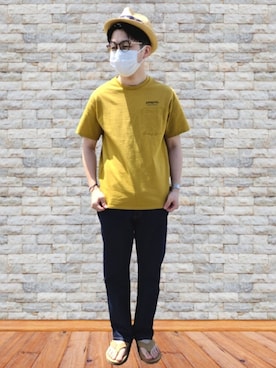 「TOMMY（トミー）のアイテム」を使った、かなたさん（メンズ・163cm）の夏コーディネート