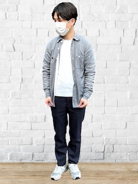 「MR.OLIVE（ミスターオリーブ）のアイテム」を使った、かなたさん（メンズ・163cm）の春コーディネート