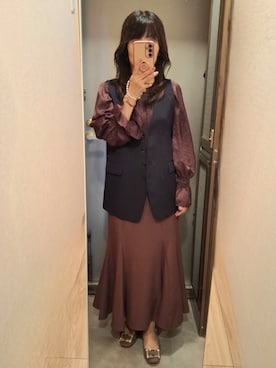 「アイテム（その他）」を使った、yukoさん（レディース・153cm）の秋コーディネート
