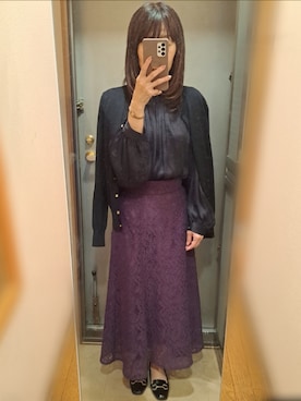 「ASBee（アスビー）のアイテム（パンプス）」を使った、yukoさん（レディース・153cm）の秋コーディネート
