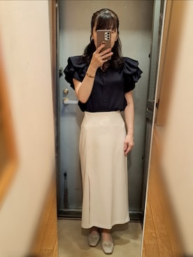 「ASBee（アスビー）のアイテム（パンプス）」を使った、yukoさん（レディース・153cm）の夏コーディネート
