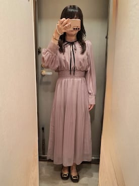 「アイテム（その他）」を使った、yukoさん（レディース・153cm）の秋コーディネート