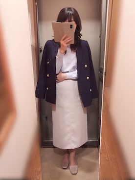 「AG by aquagirl（エージーバイアクアガール）のアイテム（スカート）」を使った、yukoさん（レディース・153cm）の春コーディネート