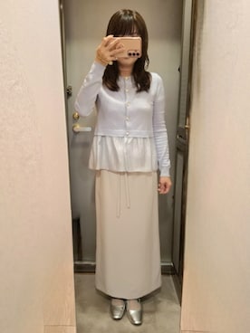 「index（インデックス）のアイテム（トップス）」を使った、yukoさん（レディース・153cm）の春コーディネート