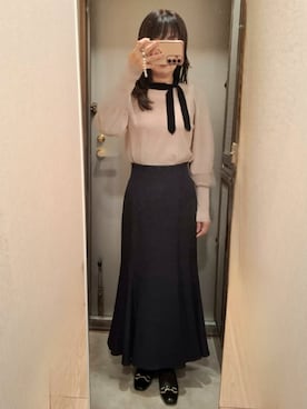 「アイテム（その他）」を使った、yukoさん（レディース・153cm）の秋コーディネート