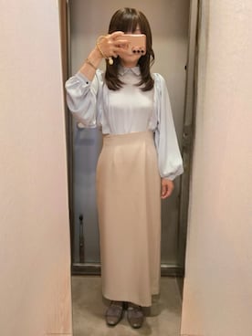 「NATURAL BEAUTY BASIC（ナチュラルビューティーベーシック）のアイテム」を使った、yukoさん（レディース・153cm）の春コーディネート
