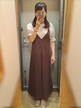 「ASBee（アスビー）のアイテム（パンプス）」を使った、yukoさん（レディース・153cm）の夏コーディネート
