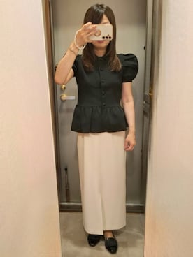 「NATURAL BEAUTY BASIC（ナチュラルビューティーベーシック）のアイテム」を使った、yukoさん（レディース・153cm）の夏コーディネート