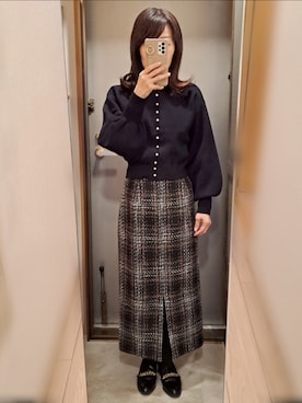 「外はねヘアー」｜yukoさん（レディース・153cm）の冬コーディネート