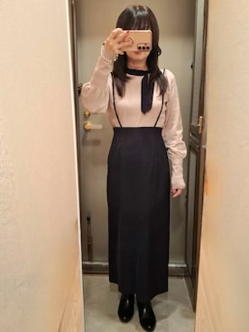 「アイテム（その他）」を使った、yukoさん（レディース・153cm）の秋コーディネート