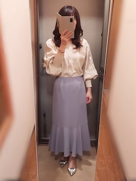 「シルバーシューズ」｜「アイテム（その他）」を使った、yukoさん（レディース・153cm）の春コーディネート