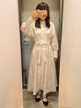 「NATURAL BEAUTY BASIC（ナチュラルビューティーベーシック）のアイテム」を使った、yukoさん（レディース・153cm）の春コーディネート