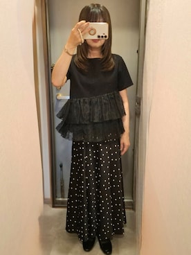 「menue（メヌエ）のアイテム」を使った、yukoさん（レディース・153cm）の夏コーディネート