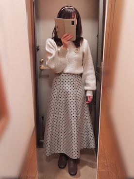 「カチューシャコーデ」｜yukoさん（レディース・153cm）の冬コーディネート