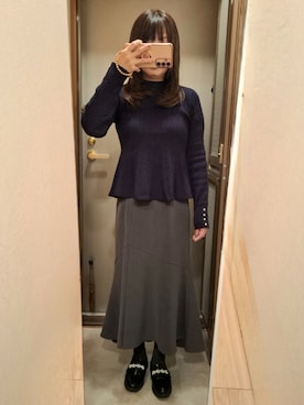 「NATURAL BEAUTY BASIC（ナチュラルビューティーベーシック）のアイテム」を使った、yukoさん（レディース・153cm）の春コーディネート