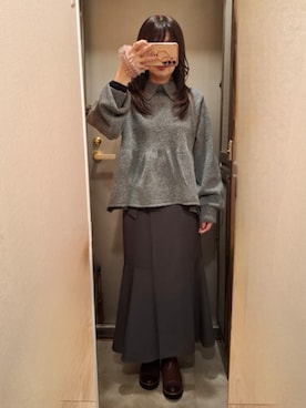 「LIAN（リアン）のアイテム」を使った、yukoさん（レディース・153cm）の冬コーディネート