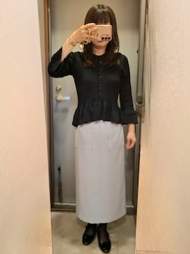 「menue（メヌエ）のアイテム」を使った、yukoさん（レディース・153cm）の春コーディネート