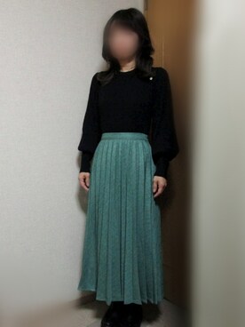 yukoさんの「軽い着心地。メランジプリーツスカート」を使ったコーディネート