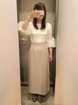 「NATURAL BEAUTY BASIC（ナチュラルビューティーベーシック）のアイテム」を使った、yukoさん（レディース・153cm）の夏コーディネート