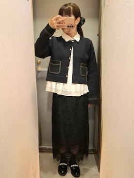 「NATURAL BEAUTY BASIC（ナチュラルビューティーベーシック）のアイテム」を使った、yukoさん（レディース・153cm）の春コーディネート