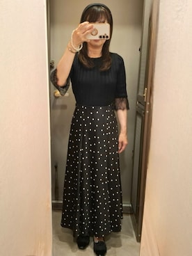 「NATURAL BEAUTY BASIC（ナチュラルビューティーベーシック）のアイテム」を使った、yukoさん（レディース・153cm）の夏コーディネート