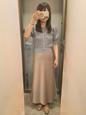 「NATURAL BEAUTY BASIC（ナチュラルビューティーベーシック）のアイテム」を使った、yukoさん（レディース・153cm）の夏コーディネート
