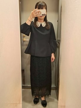 「NATURAL BEAUTY BASIC（ナチュラルビューティーベーシック）のアイテム」を使った、yukoさん（レディース・153cm）の夏コーディネート