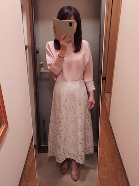 「ドルマンスリーブ」｜「アイテム（その他）」を使った、yukoさん（レディース・153cm）の春コーディネート