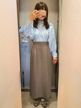 「NATURAL BEAUTY BASIC（ナチュラルビューティーベーシック）のアイテム」を使った、yukoさん（レディース・153cm）の春コーディネート