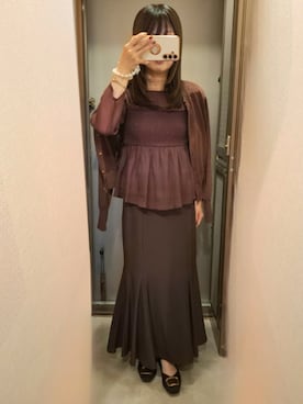 「アイテム（その他）」を使った、yukoさん（レディース・153cm）の秋コーディネート