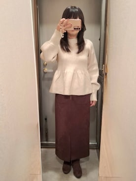 「アイテム（その他）」を使った、yukoさん（レディース・153cm）の冬コーディネート