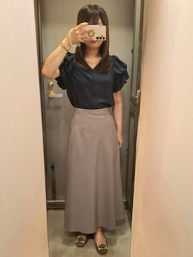 「NATURAL BEAUTY BASIC（ナチュラルビューティーベーシック）のアイテム」を使った、yukoさん（レディース・153cm）の夏コーディネート