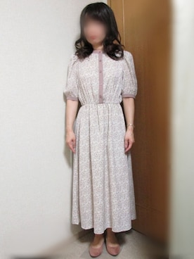 「feminine cafe（フェミニンカフェ）のアイテム」を使った、yukoさん（レディース・153cm）の夏コーディネート