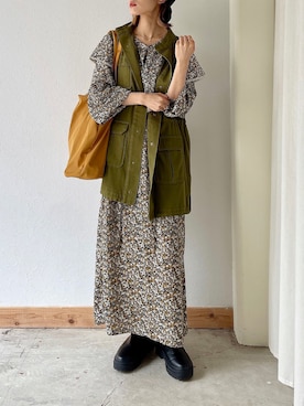 「しまむら（シマムラ）のアイテム」を使った、kaoruさん（レディース・158cm）の秋コーディネート