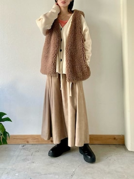 「Crisp（クリスプ）のアイテム（トップス）」を使った、kaoruさん（レディース・158cm）の冬コーディネート