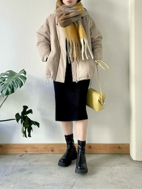 「Crisp（クリスプ）のアイテム（ジャケット/アウター）」を使った、kaoruさん（レディース・158cm）の冬コーディネート