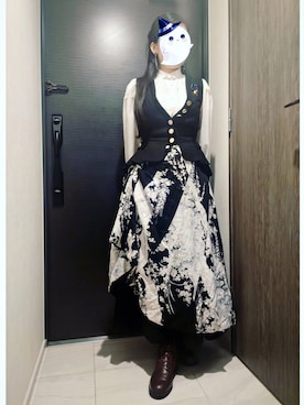 「古着女子」｜「アイテム（アクセサリー）」を使った、efoistさん（レディース・153cm）の夏コーディネート