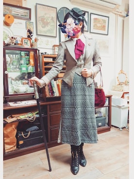 「lolitafashion」｜「アイテム（アクセサリー）」を使った、efoistさん（レディース・153cm）の春コーディネート