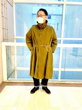 「TCB jeans（ティーシービージーンズ）のアイテム（パンツ）」を使った、umenimさん（メンズ・177cm）の冬コーディネート