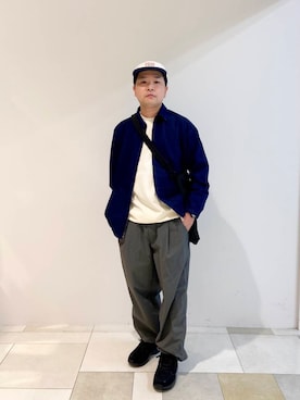 「アイテム（デニムジャケット）」を使った、KAKEKOさん（メンズ・168cm）の夏コーディネート