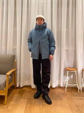 「アイテム（ダウンジャケット/コート）」を使った、KAKEKOさん（メンズ・168cm）の秋コーディネート
