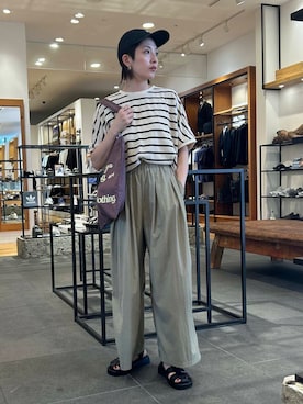 「GYMPHLEX（ジムフレックス）のアイテム」を使った、MAKOTOさん（レディース・161cm）の夏コーディネート